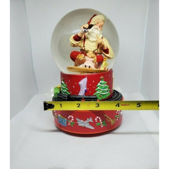 Vintage Coke Snow Globe Santa I’d Like To Teach The World To Sing 1971 Music Box - Picture 10 of 12
